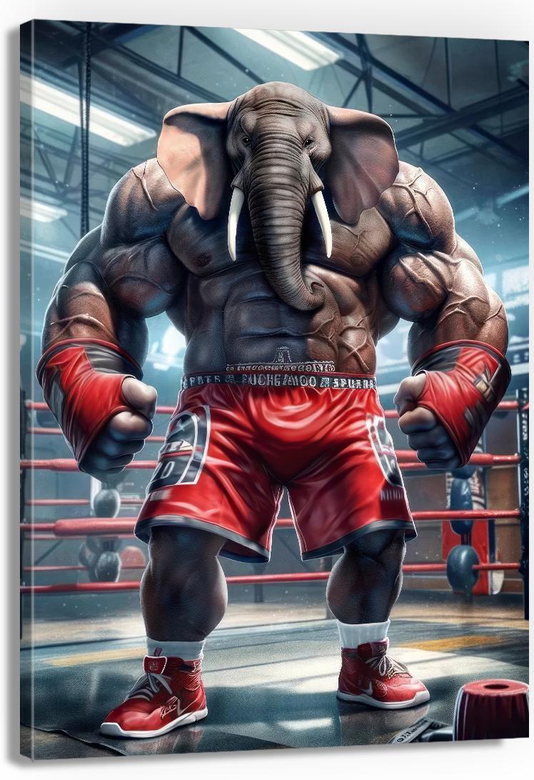 Картина на холсте PL_Factory Слон KLM_3 70х100 см (23461687)