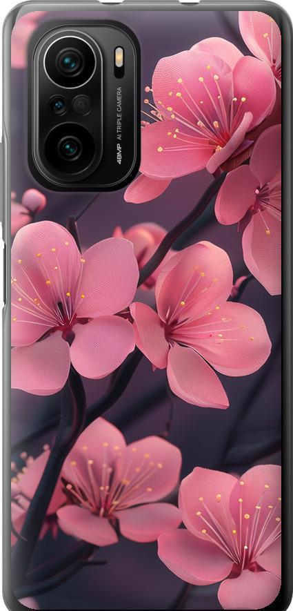 Чехол на Xiaomi Poco F3 Пурпурная сакура (6075t-2280-42517) Чехол на Xiaomi Poco F3 Пурпурная сакура (6075t-2280-42517)
