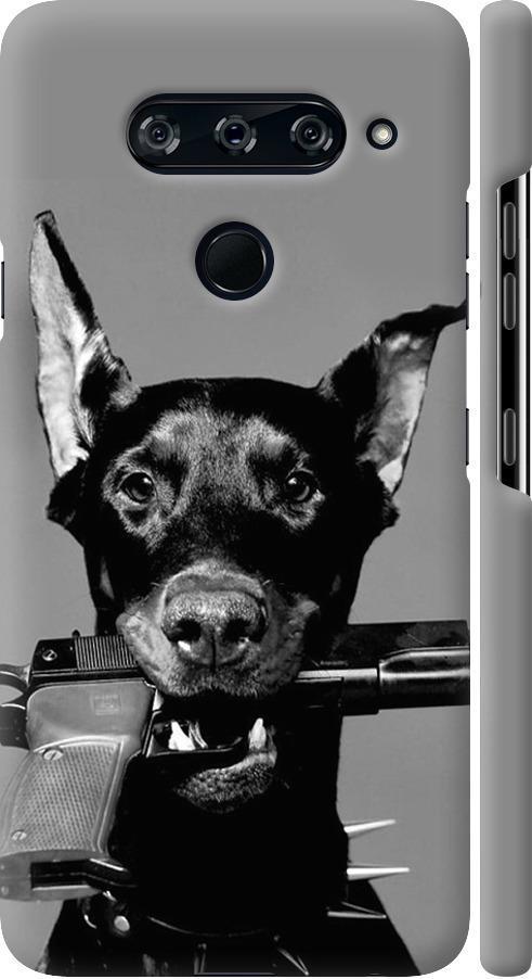 Чехол на LG V40 ThinQ Доберман (2745m-1577-42517) Чехол на LG V40 ThinQ Доберман (2745m-1577-42517)