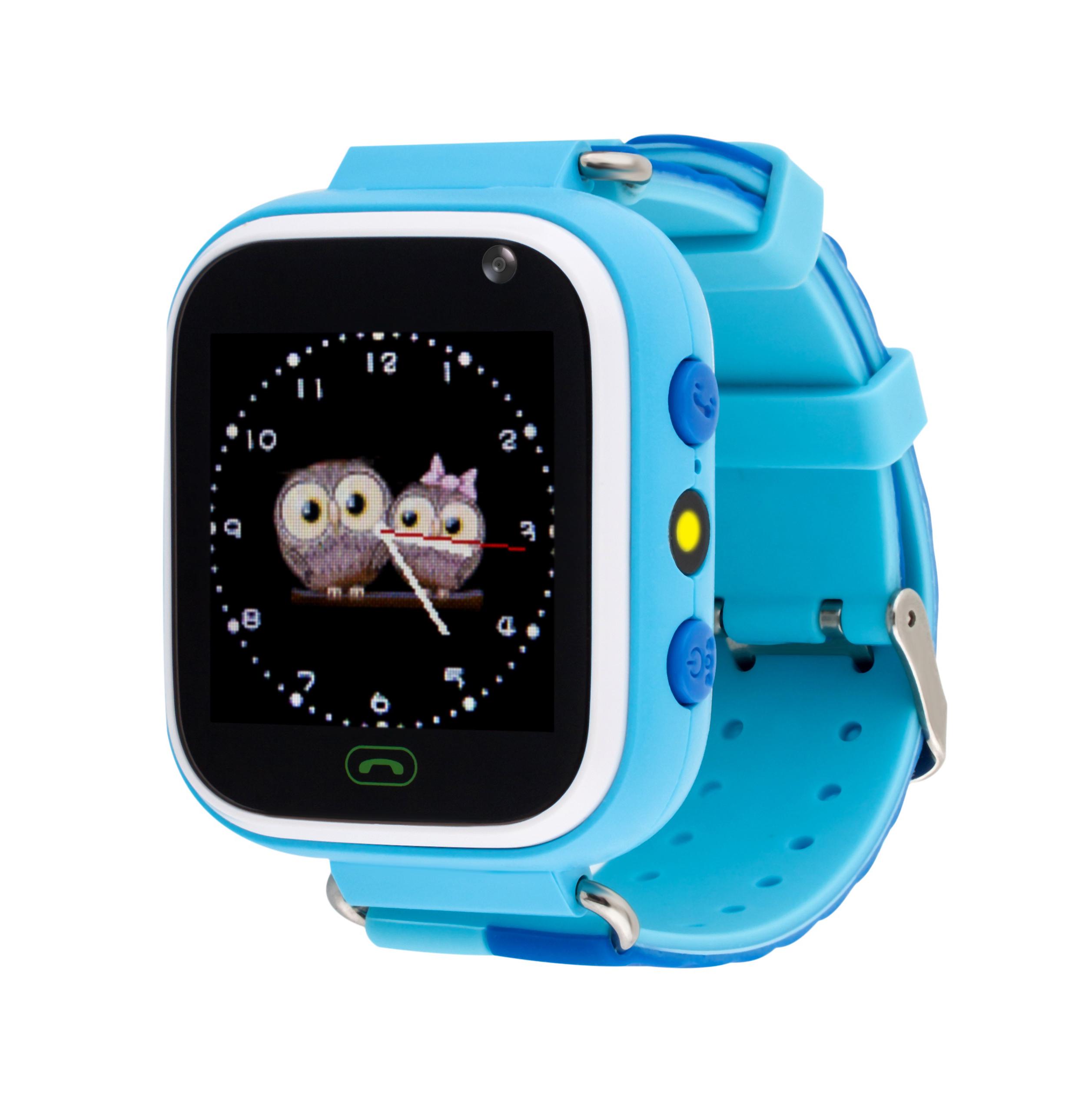 Детские смарт-часы c GPS Alfa Q523 с камерой и фонариком + защитное стекло Blue