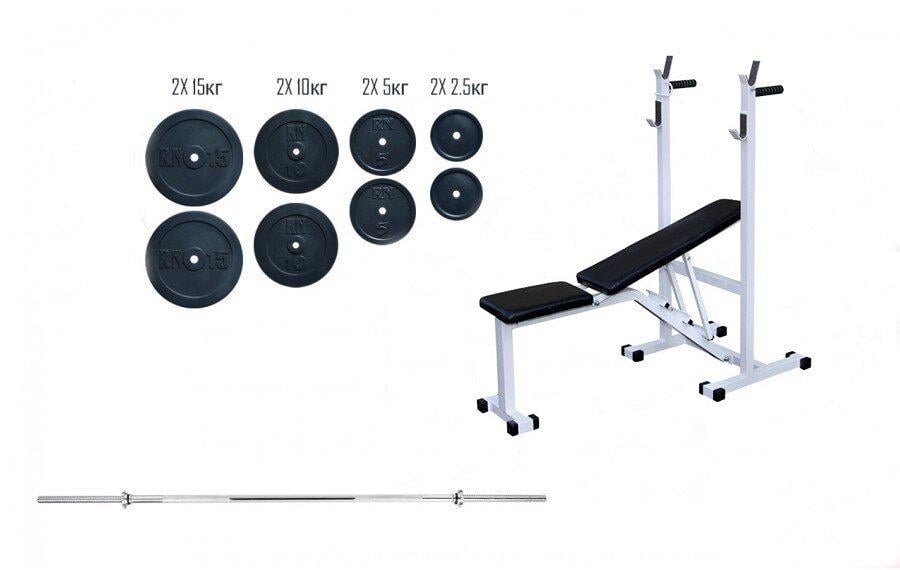 Скамейка для жима Top + штанга 72 кг (RN-Sport) - фото 2