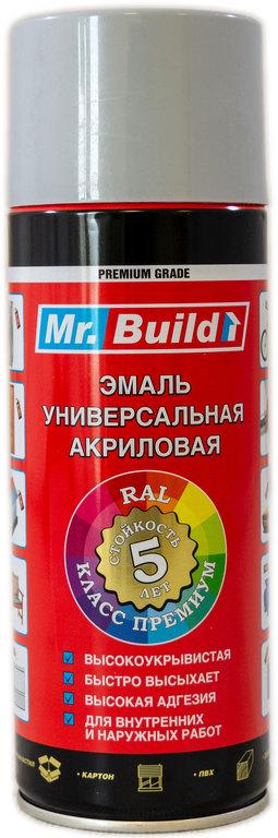 Фарба емалева Mr. Build акрилова 400 мл 7001 Сріблясто-сірий (000027500) - фото 1