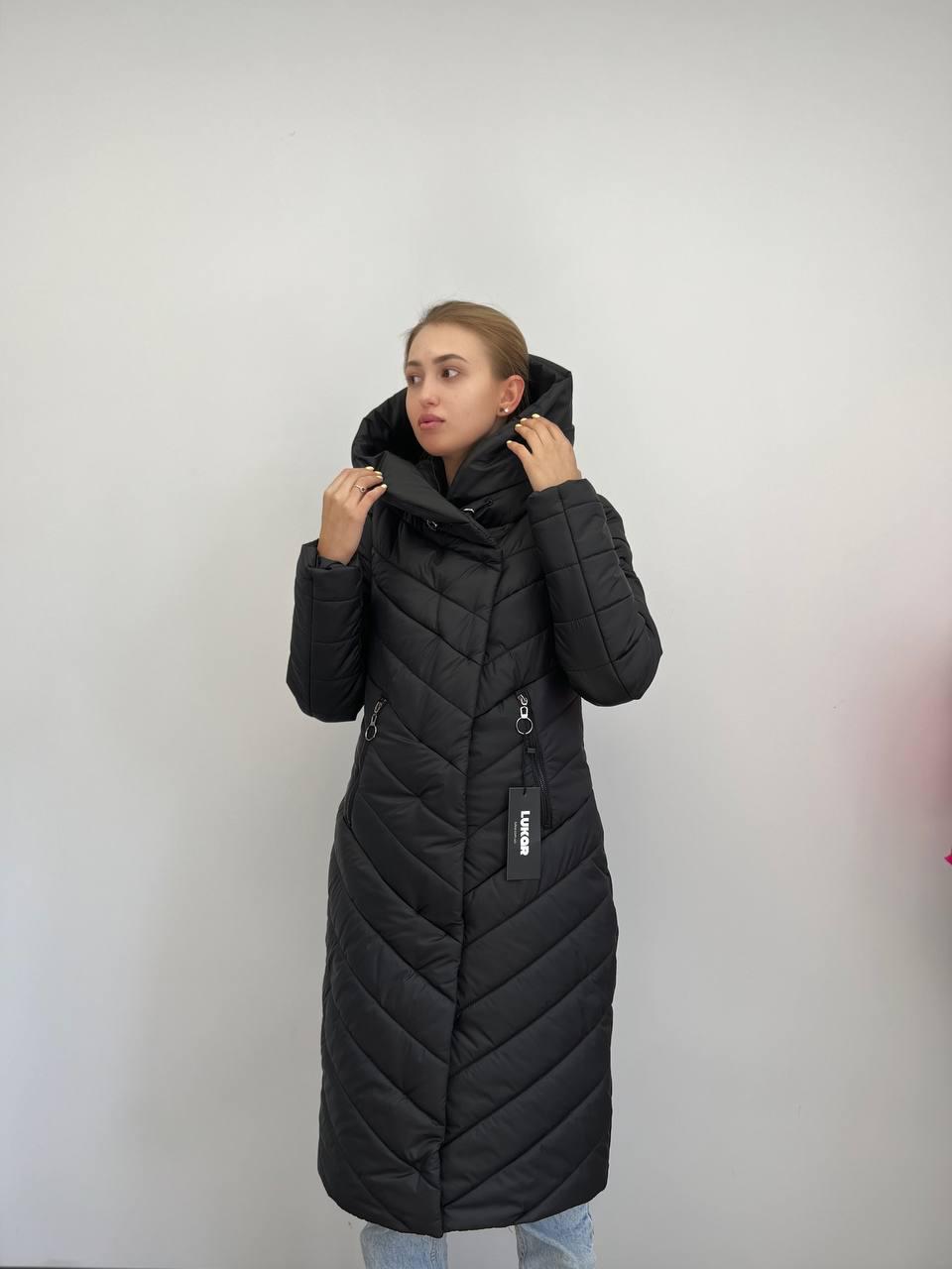 Куртка-пальто женская Lukar р. 44 Черный (8285119)