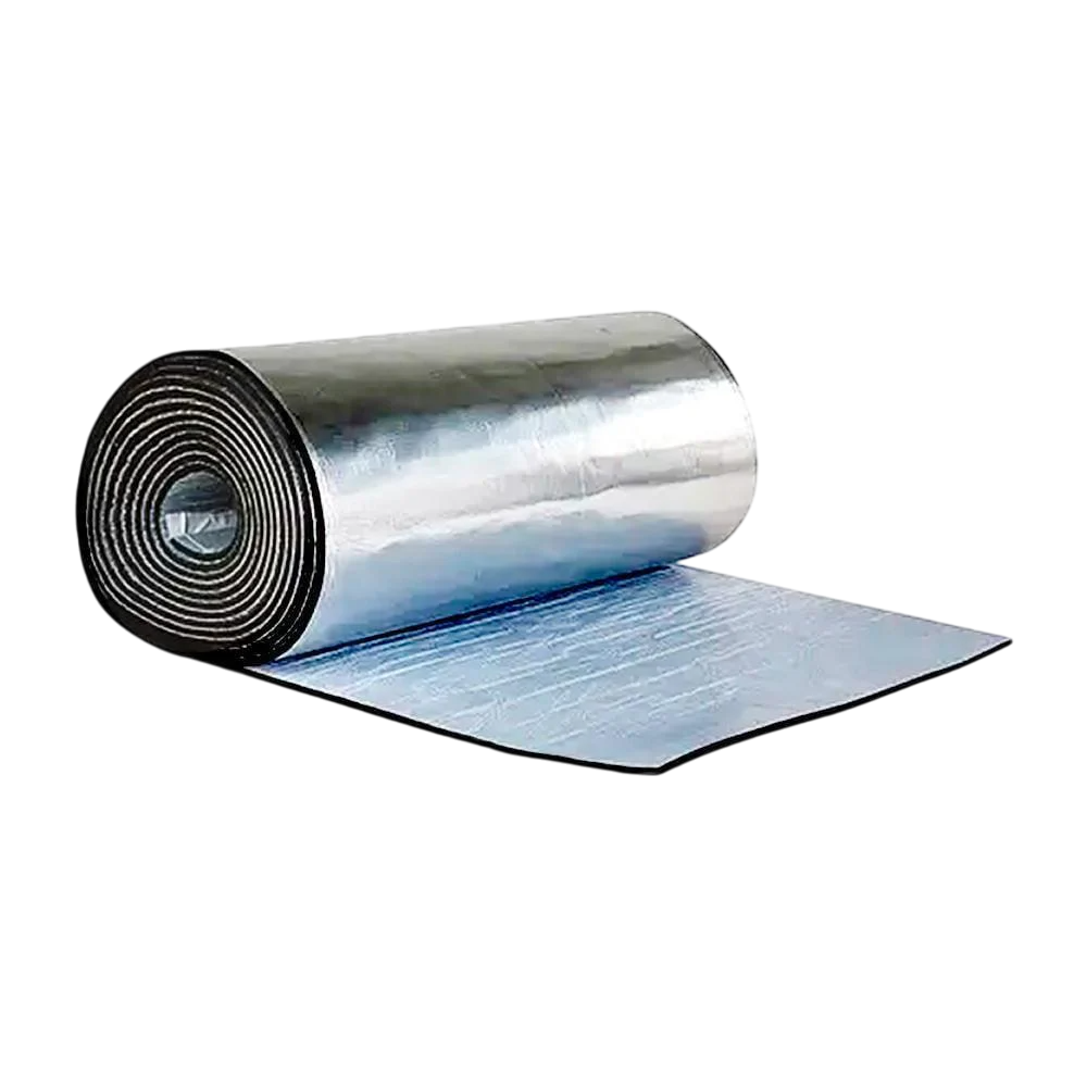 Шумоізоляція авто каучукова ODE самоклеюча/алюмінієва фольга товщиною 13 мм (1757998858)