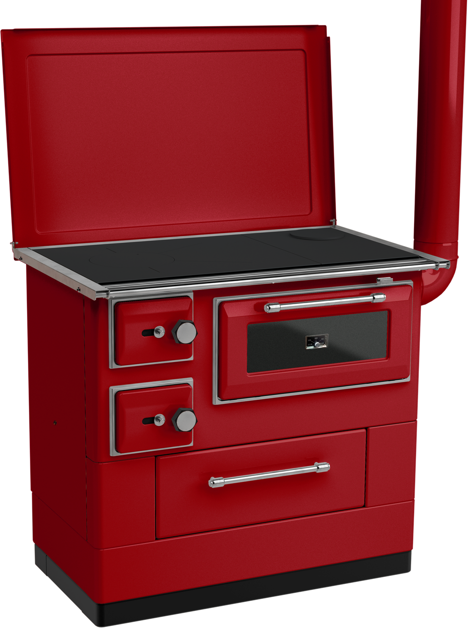 Піч опалювально-варильна з конфоркою та духовкою MBS 10 New Line R 11 кВт Червоний (CNT00007556)