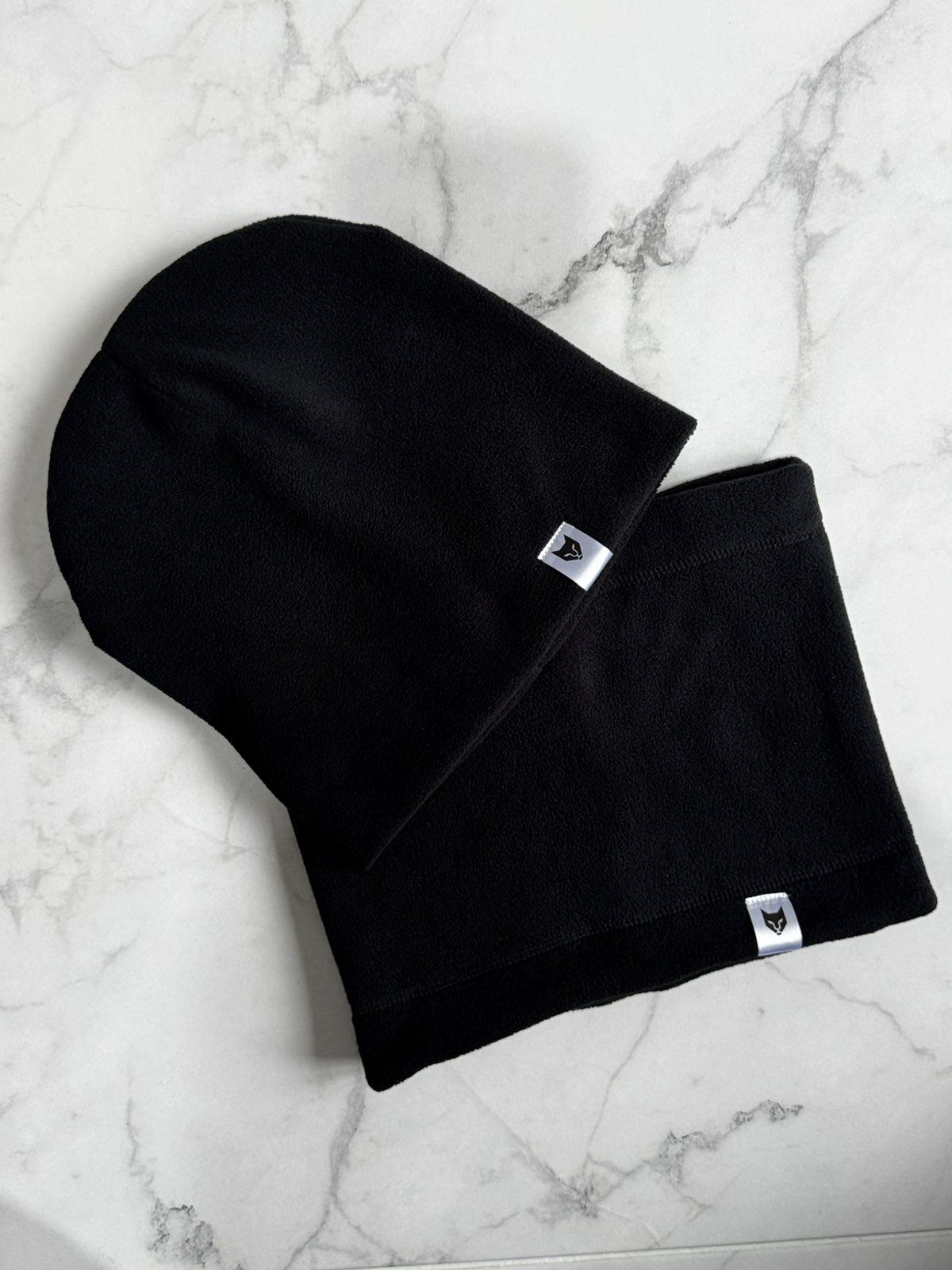 Набір шапка та снуд із флісу для тренувань та прогулянок для хлопчиків 60 см Чорний - фото 7 Набір шапка та снуд із флісу для тренувань та прогулянок для хлопчиків 60 см Чорний - фото 7