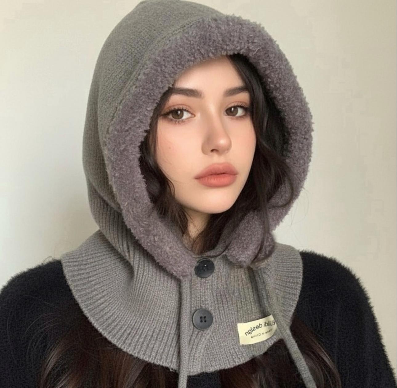 Капор унисекс теплый 1177 One size Серый (01489) (01489) - фото 2 Капор унисекс теплый 1177 One size Серый (01489) (01489) - фото 2