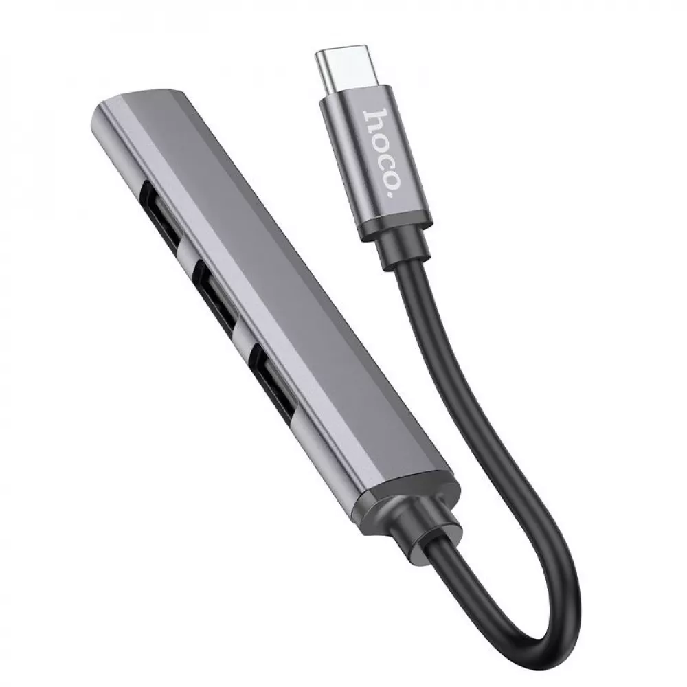 Хаб USB Hoco HB26 4в1 Type-C/1хUSB3.0/3хUSB2.0 - фото 5