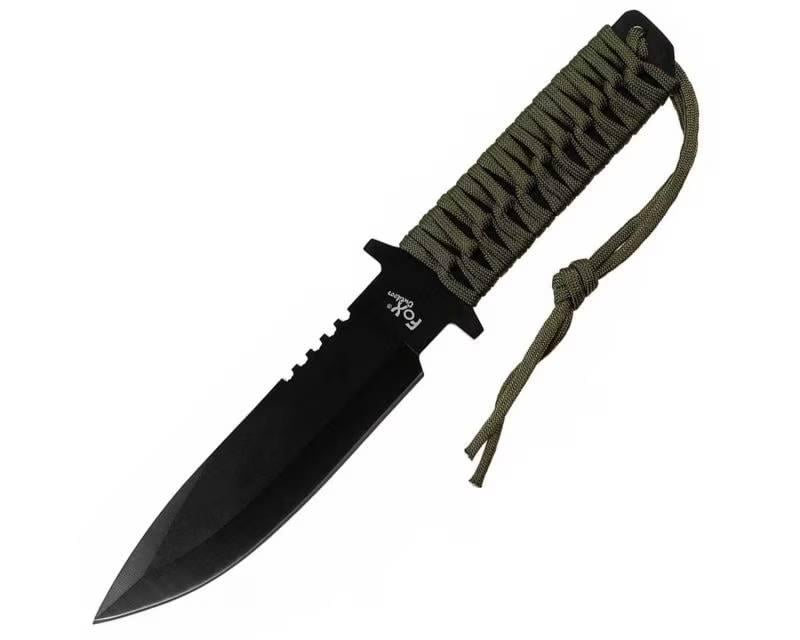 Ніж MFH Fox Outdoor Paracord Handle Knife Olive