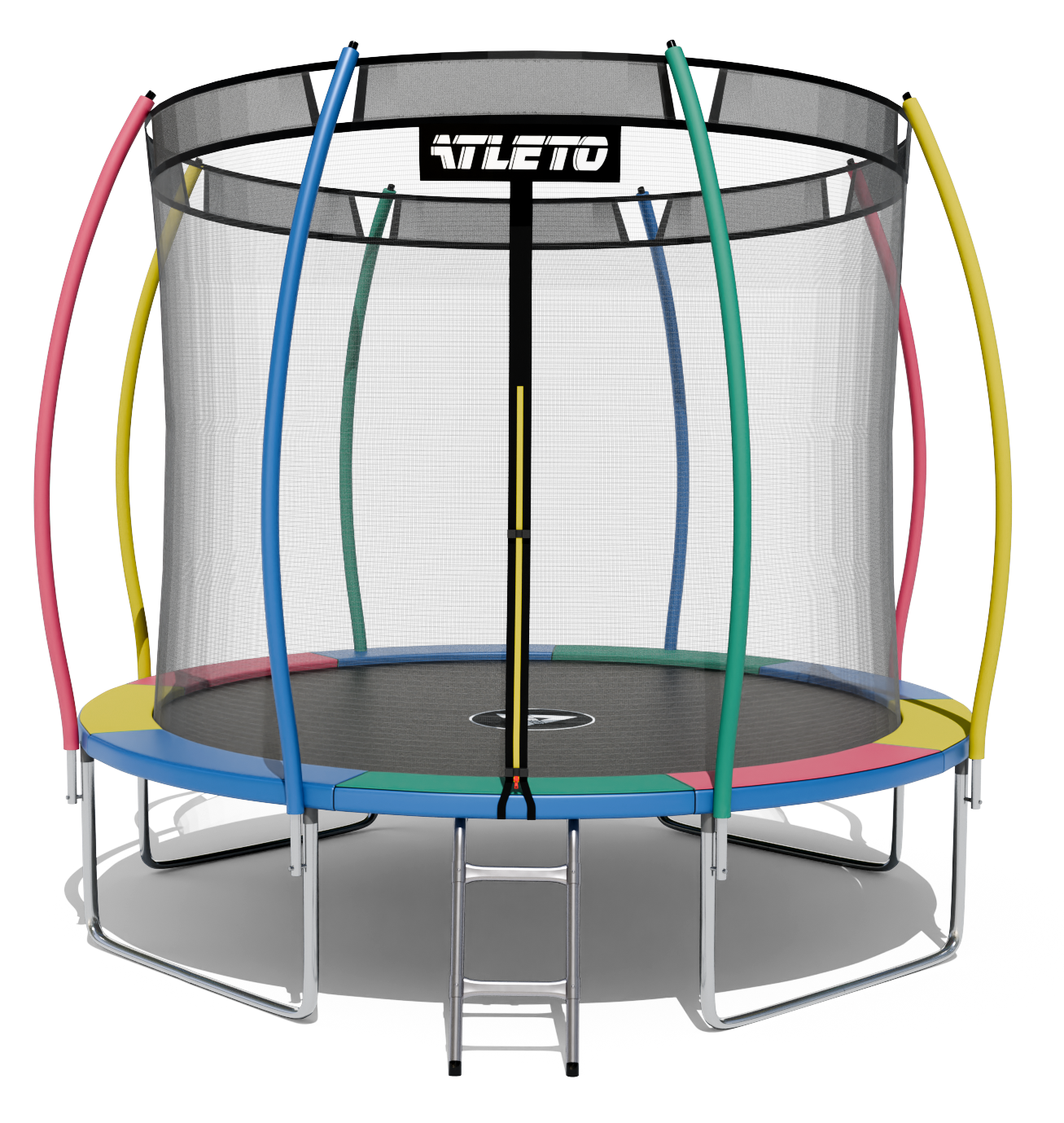 Батут Atleto с внутренней сеткой 374 см Multikolor (4279) Батут Atleto с внутренней сеткой 374 см Multikolor (4279)