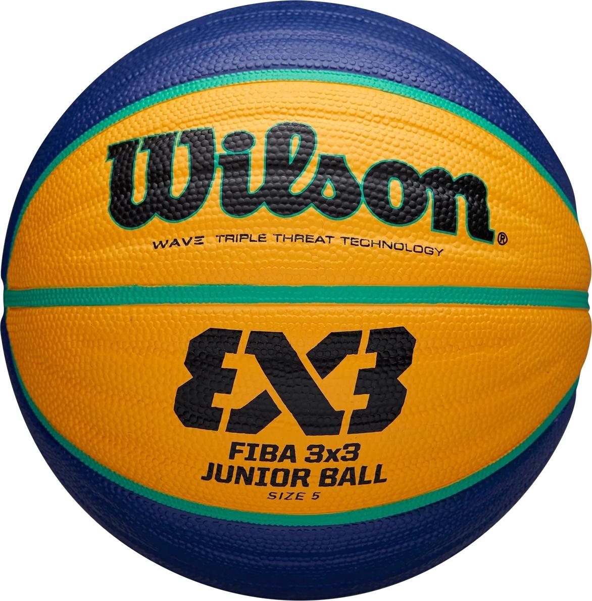 Баскетбольный мяч Wilson FIBA 3X3 JUNIOR р. 5 Желто-бирюзовый (WTB1133XB)