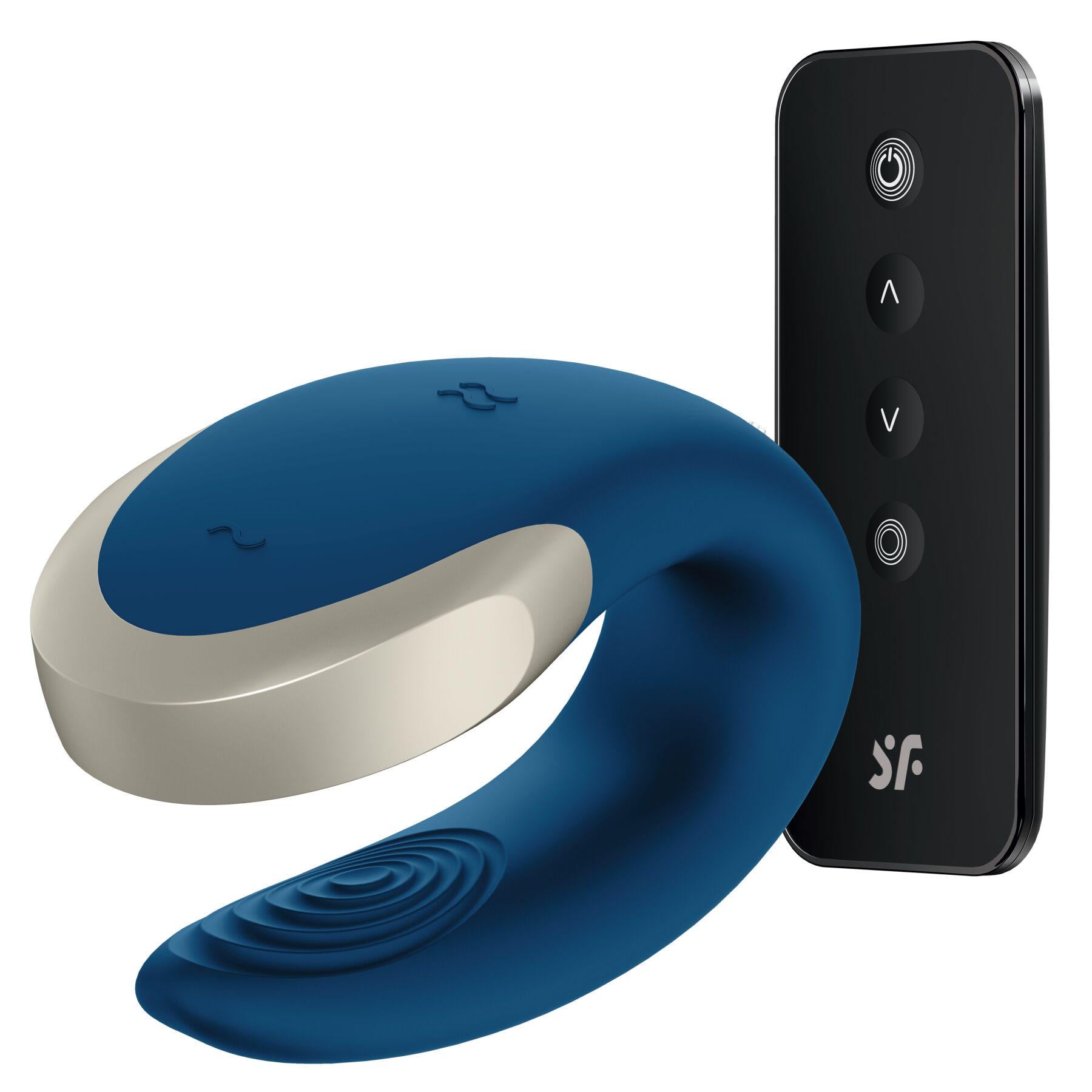 Вибратор-смарт для пар Satisfyer Double Love Blue (30278337)