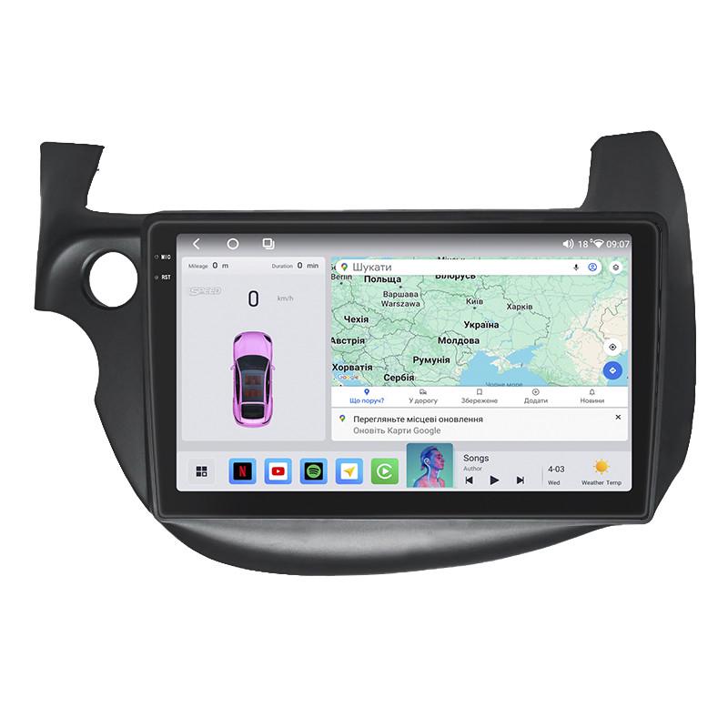 Автомагнитола штатная Lesko QLED CarPlay/4G/Wi-Fi/GPS/360° для Honda Jazz II Рестайлинг 2011-2014 4/64Gb 10" (2352207362)