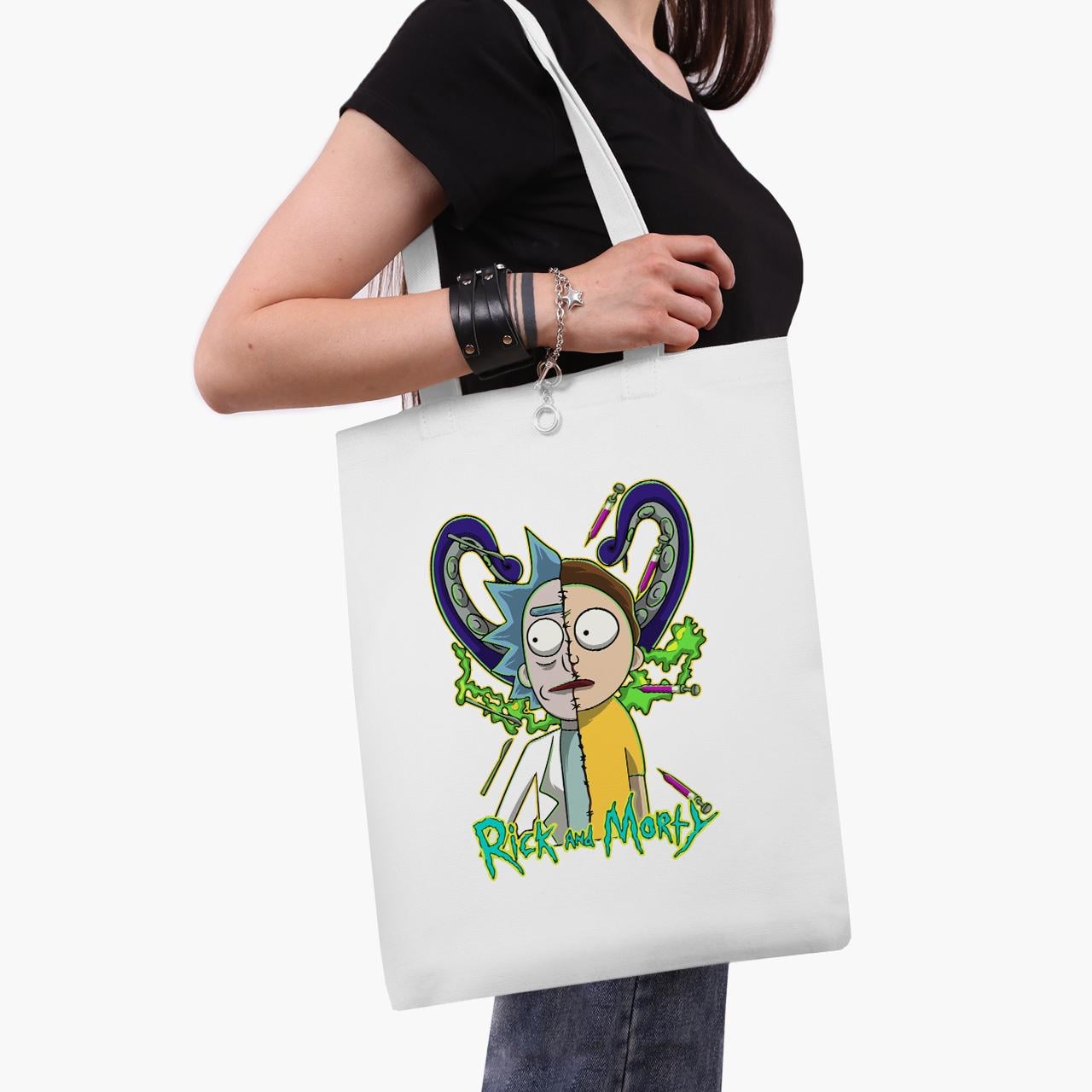 Эко сумка шоппер Rick Sanchez Rick and Morty 41x35 см Белый (9227-2935-WT1)