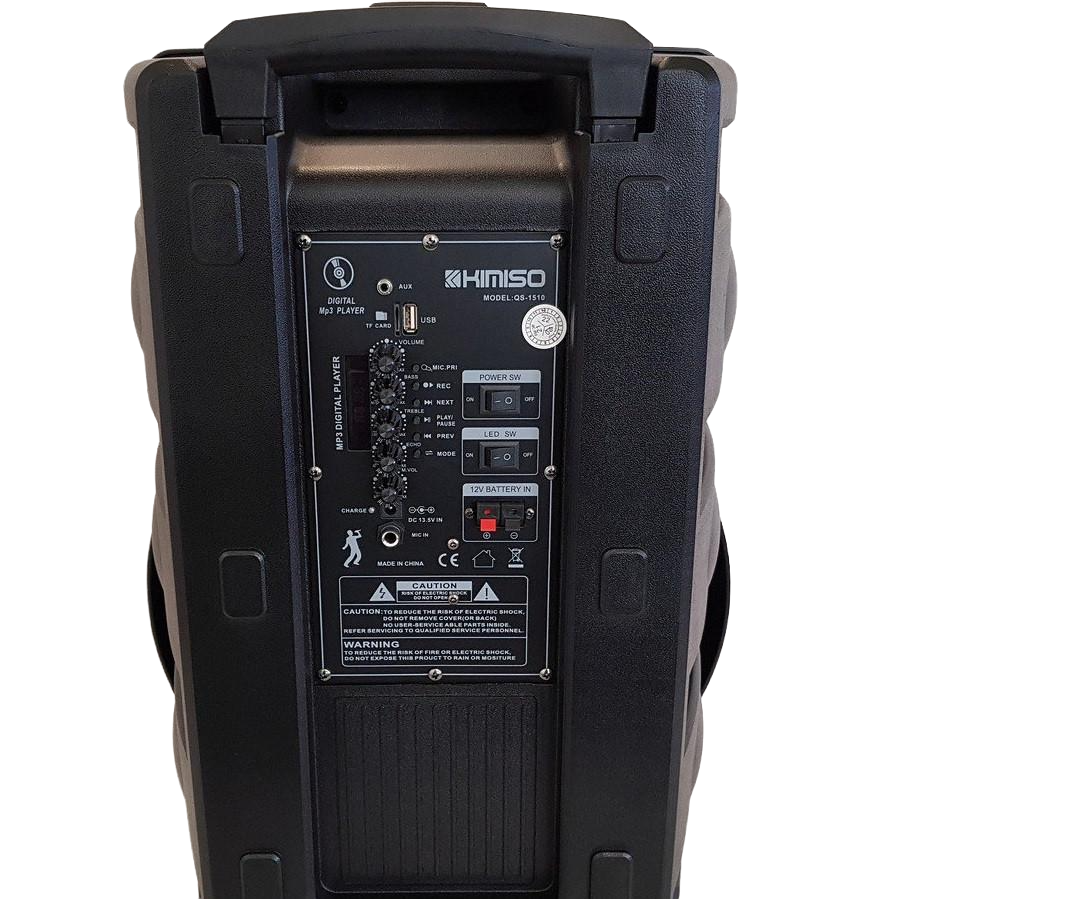 Колонка Kimiso QS-1510 с радиомикрофоном 15'Bass/2000 W (Col-014)