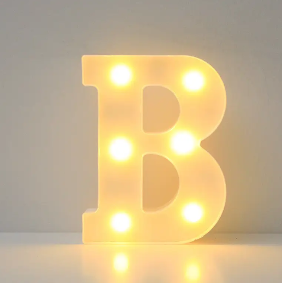 Літера led об'ємна В маленька 16x12 см Білий (553100) Літера led об'ємна В маленька 16x12 см Білий (553100)