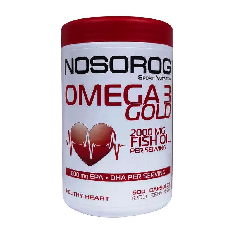 Омега для спорта Nosorog Nutrition Omega 3 Gold 1000 mg 500 Caps