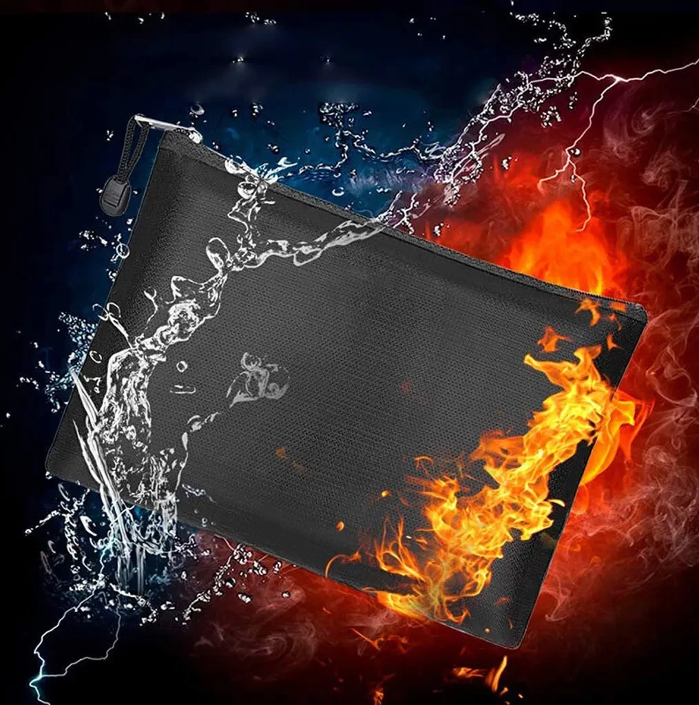 Папка-сумка для документов огнеупорная и водонепроницаемая - фото 5