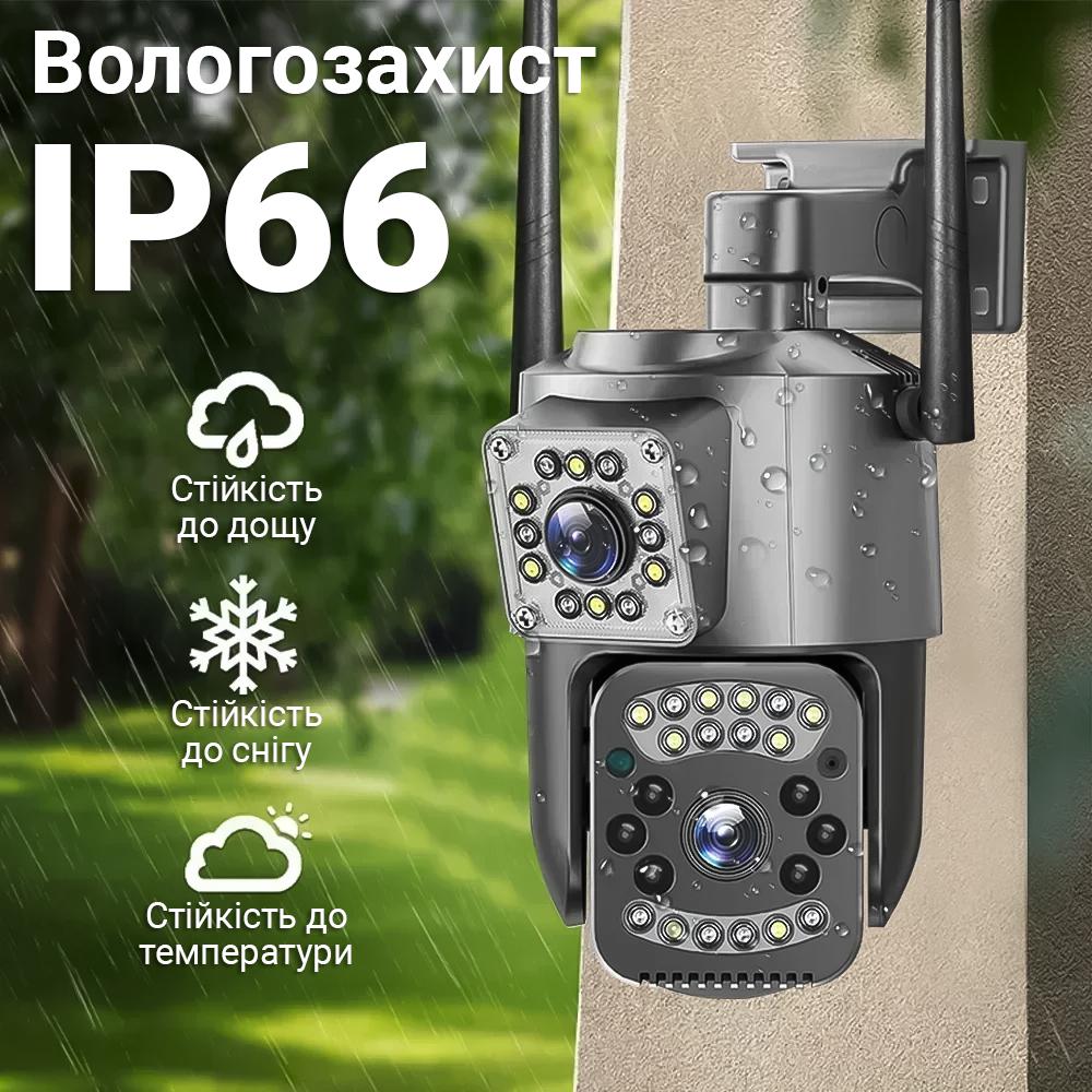 Камера видеонаблюдения WiFi uSafe OC-05DL-PTZ уличная с 2 объективами 4 Мп/1080P двойная поворотная - фото 12 Камера видеонаблюдения WiFi uSafe OC-05DL-PTZ уличная с 2 объективами 4 Мп/1080P двойная поворотная - фото 12