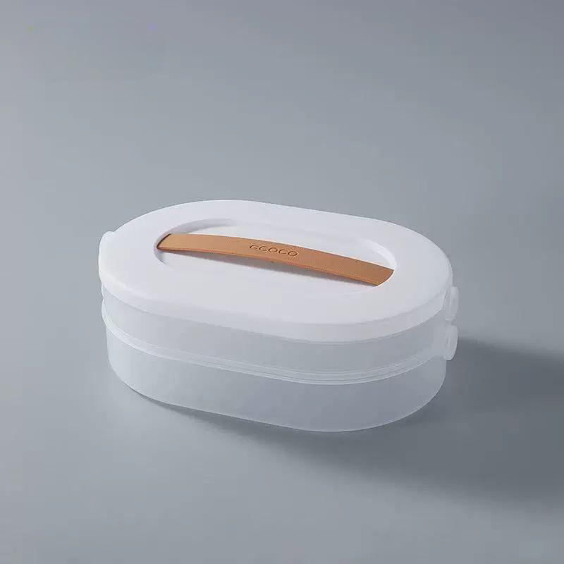 Харчовий контейнер ECOCO для зберігання продуктів дворівневий Білий 3 л (25763778) - фото 5 Харчовий контейнер ECOCO для зберігання продуктів дворівневий Білий 3 л (25763778) - фото 5