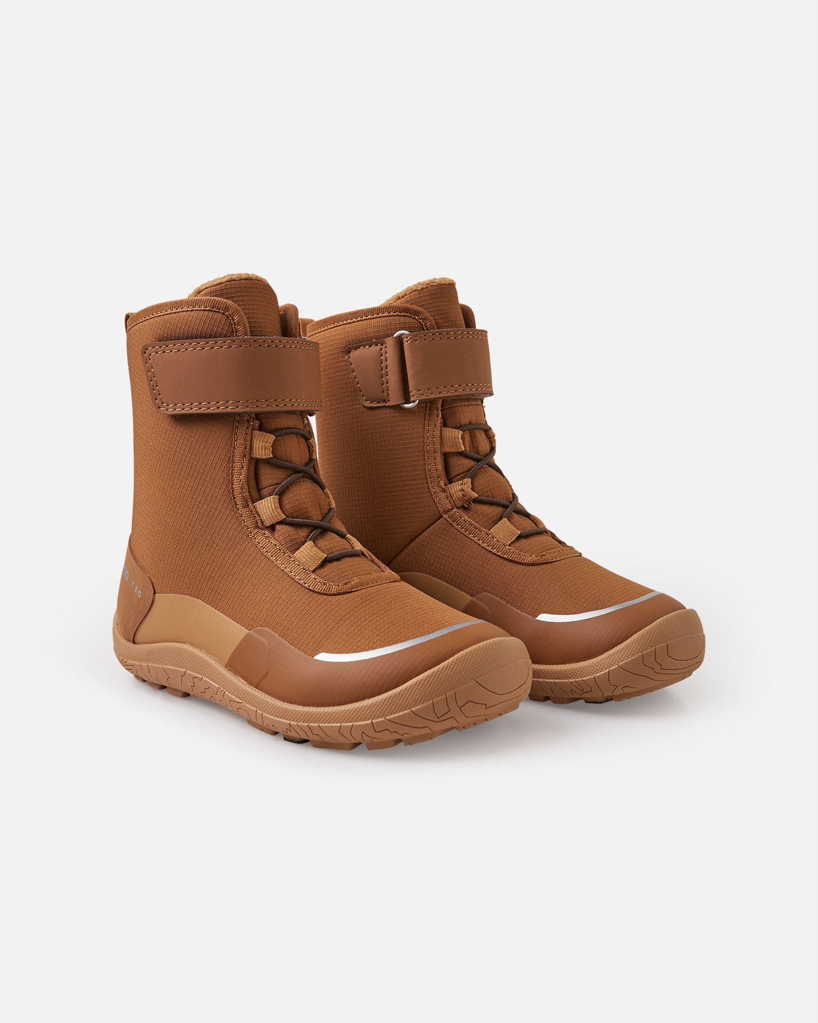 Ботинки детские зимние Reima Tec Barefoot Talvella Kids 5400150A-1490 р. 31/19,8 см Коричневый (3087000577)