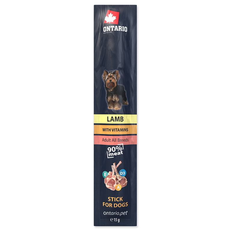 М'ясна паличка для собак Ontario Stick lamb з м'ясом ягняти 15 г (214-5811)