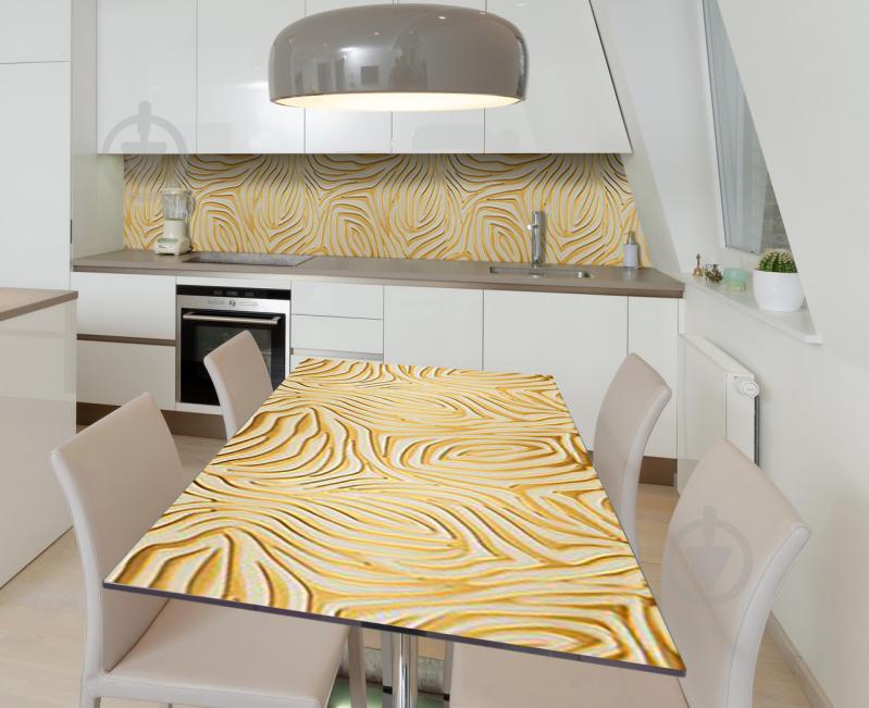 Наклейка 3Д виниловая на стол Zatarga «Золотые лабиринты» 600х1200 мм (Z184306st) Наклейка 3Д виниловая на стол Zatarga «Золотые лабиринты» 600х1200 мм (Z184306st)