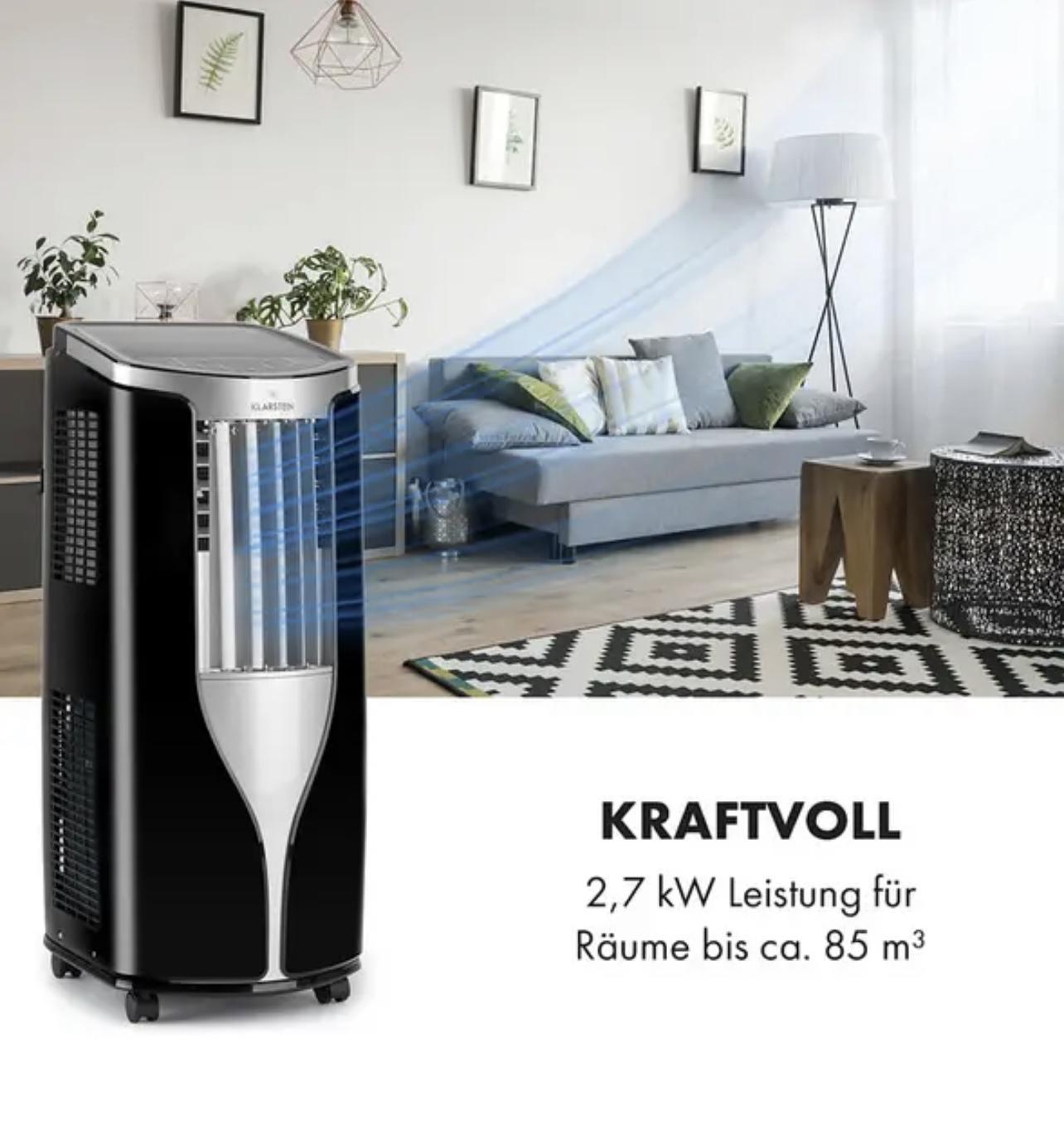 Кондиціонер мобільний KLARSTEIN Breeze 9000 BTU 4-ступінчастий вентилятор (10029705) - фото 2 Кондиціонер мобільний KLARSTEIN Breeze 9000 BTU 4-ступінчастий вентилятор (10029705) - фото 2