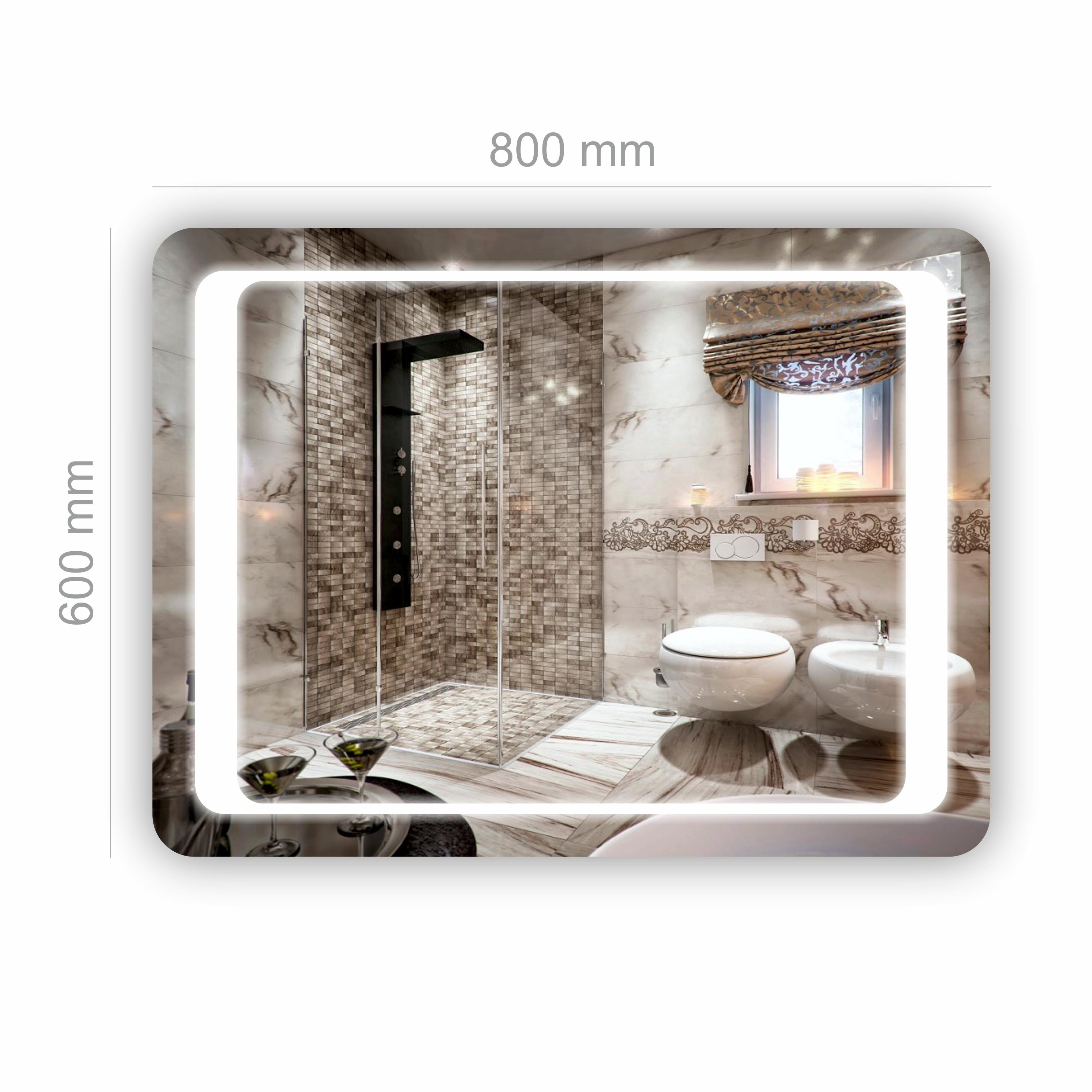 Зеркало с LED подсветкой 600х800 мм (R-046) - фото 2 Зеркало с LED подсветкой 600х800 мм (R-046) - фото 2