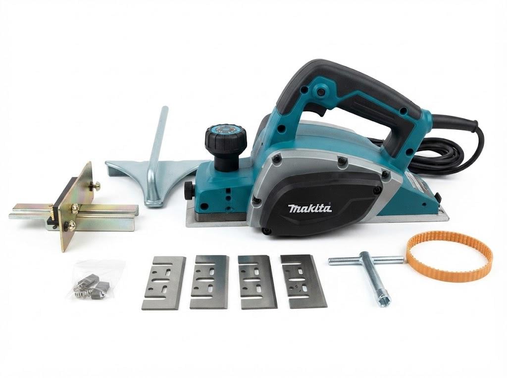 Електрорубанок Makita KP0810 1000 Вт 82 мм глибина стругання 2 мм 16000 об/хв (37368847)