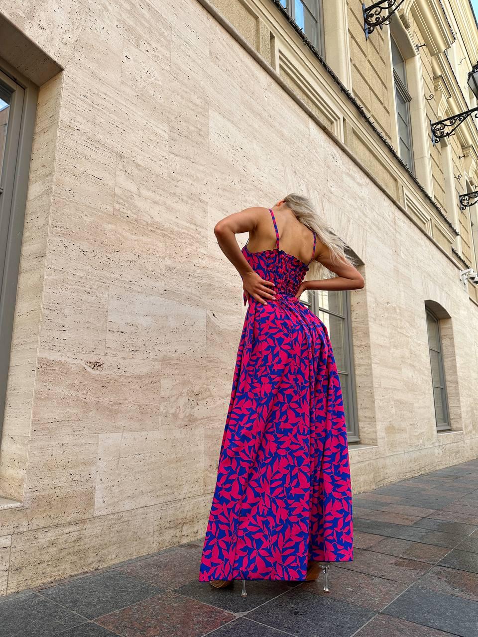 Платье женское софт р. 46-48 Малиновый (Р4939-671/Д) - фото 7 Платье женское софт р. 46-48 Малиновый (Р4939-671/Д) - фото 7