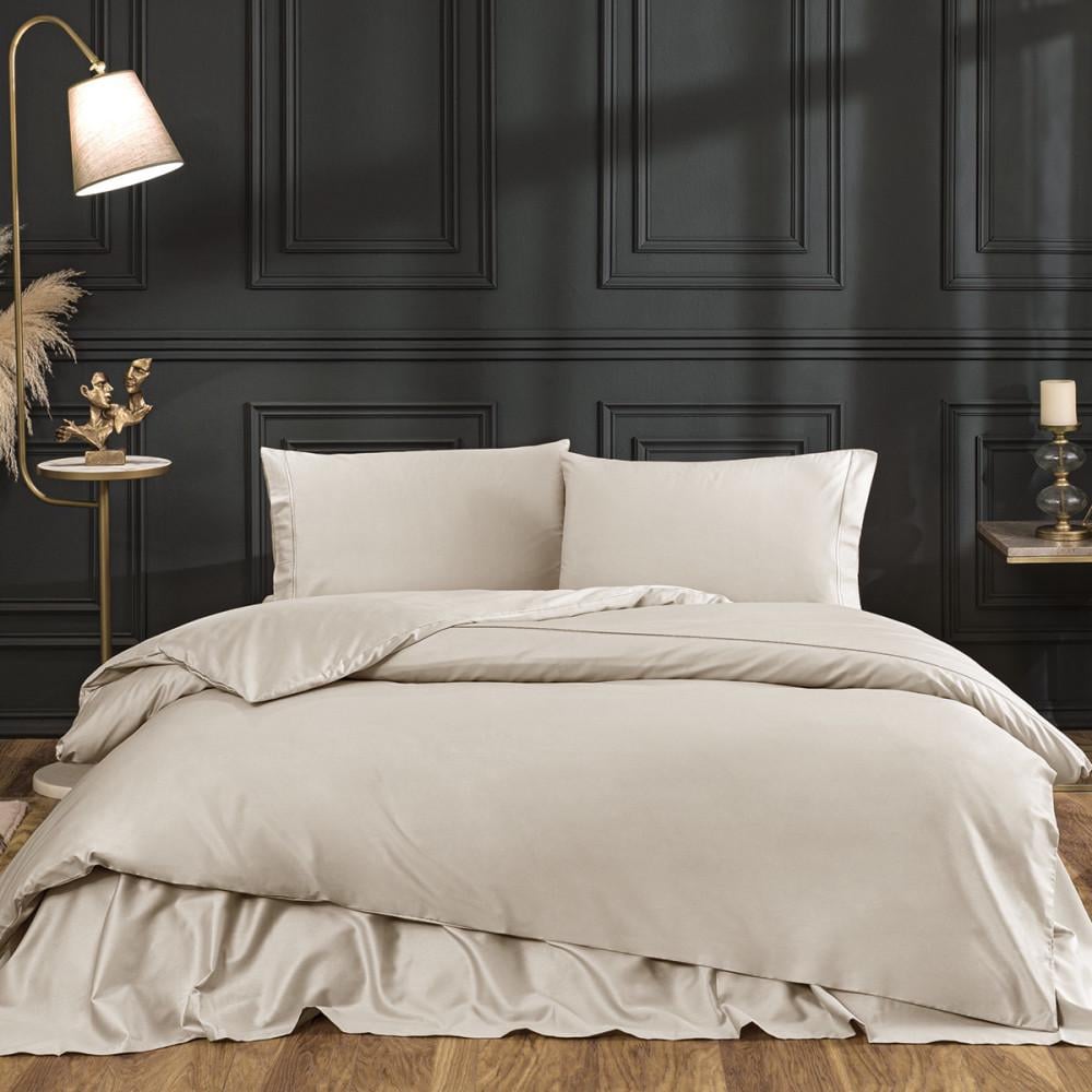 Комплект постельного белья Tivolyo Home Casual bej делюкс сатин полуторный (2000022283811)