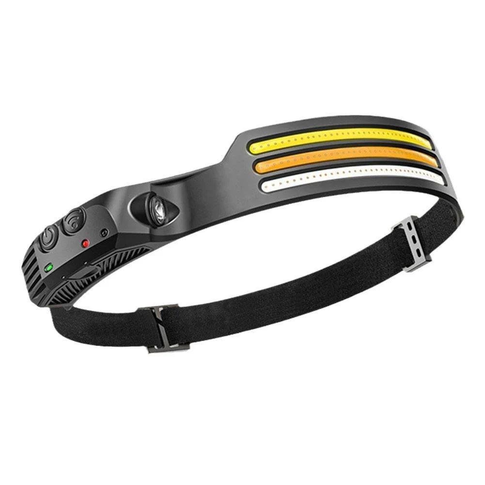 Фонарь налобный COBA CB-689-3 с подзарядкой через USB Красный (8247)