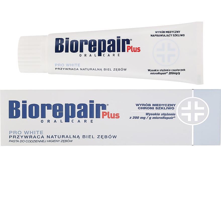 Зубная паста Plus Pro White отбеливающая Biorepair 75 мл (8017331055380) - фото 1