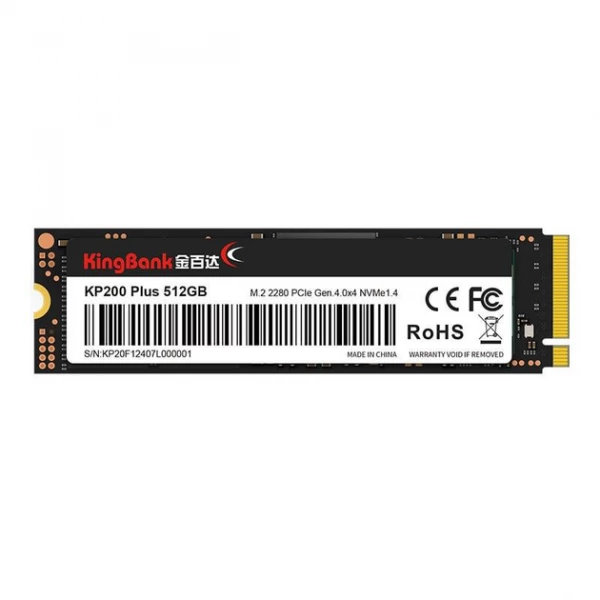 SSD-накопитель KingBank KP200 Plus 512Gb PCI-E 4.0 x4 M.2 2280 3D TLC (K5.02.FR01512202)