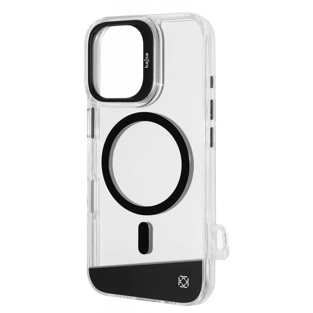 Чехол для iPhone 16 Kajsa Aluminium Shield с магнитным кольцом Gun metal (32534393)
