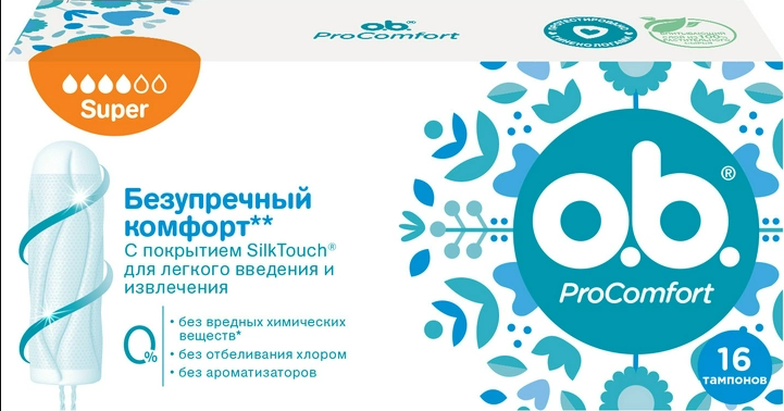 Тампони o.b. ProComfort Super 16 шт. (3574660234527)