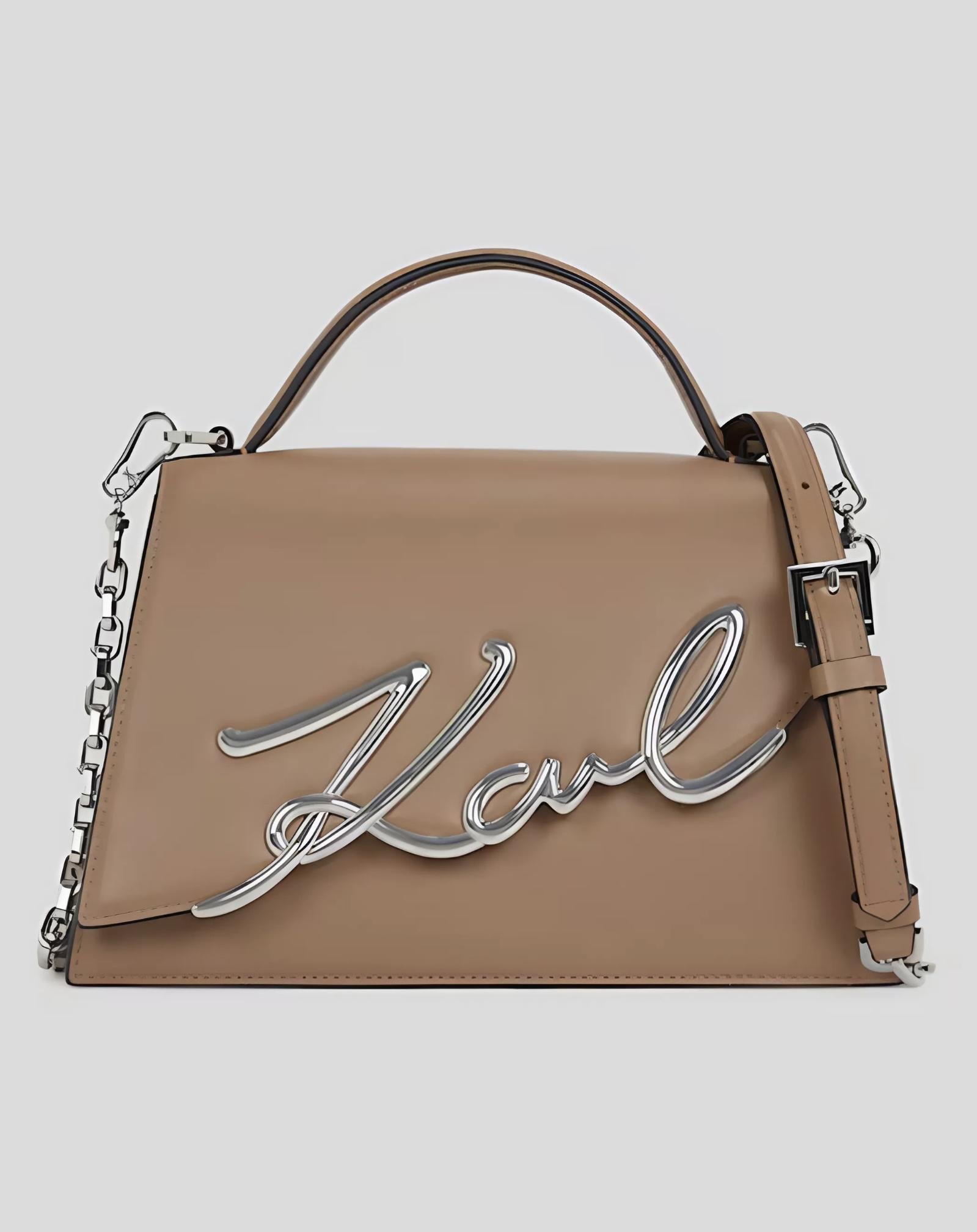 Женская сумка Karl Lagerfeld Signature 2.0 240W3003 Коричневый