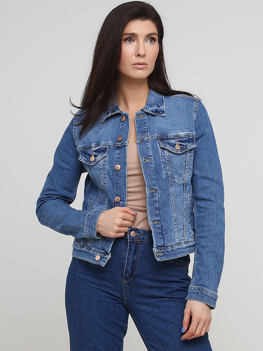 Куртка джинсова H&M р. 34 Блакитний (2302786170)