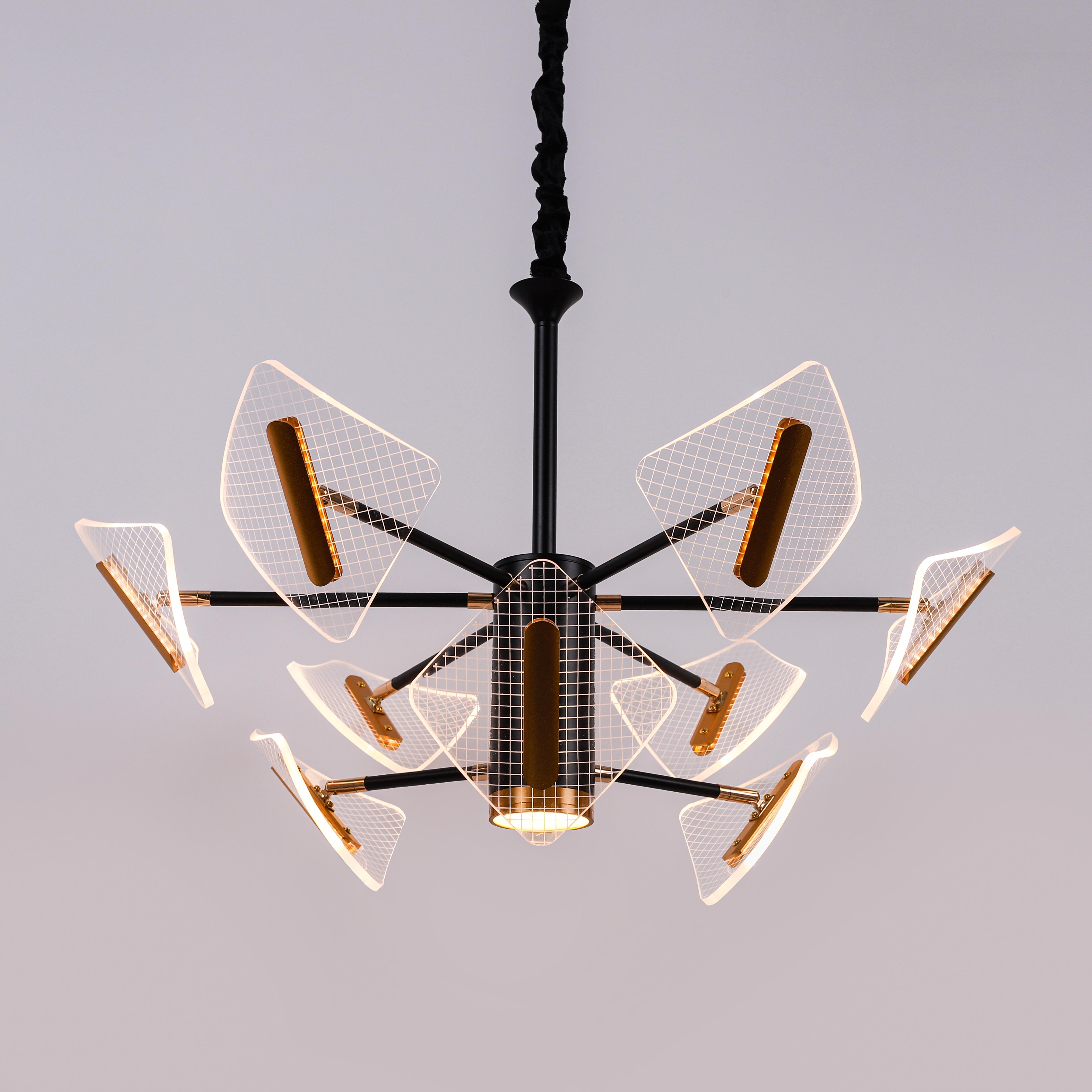 Люстра светодиодная акриловая Sirius N 3718-6+3 80 W