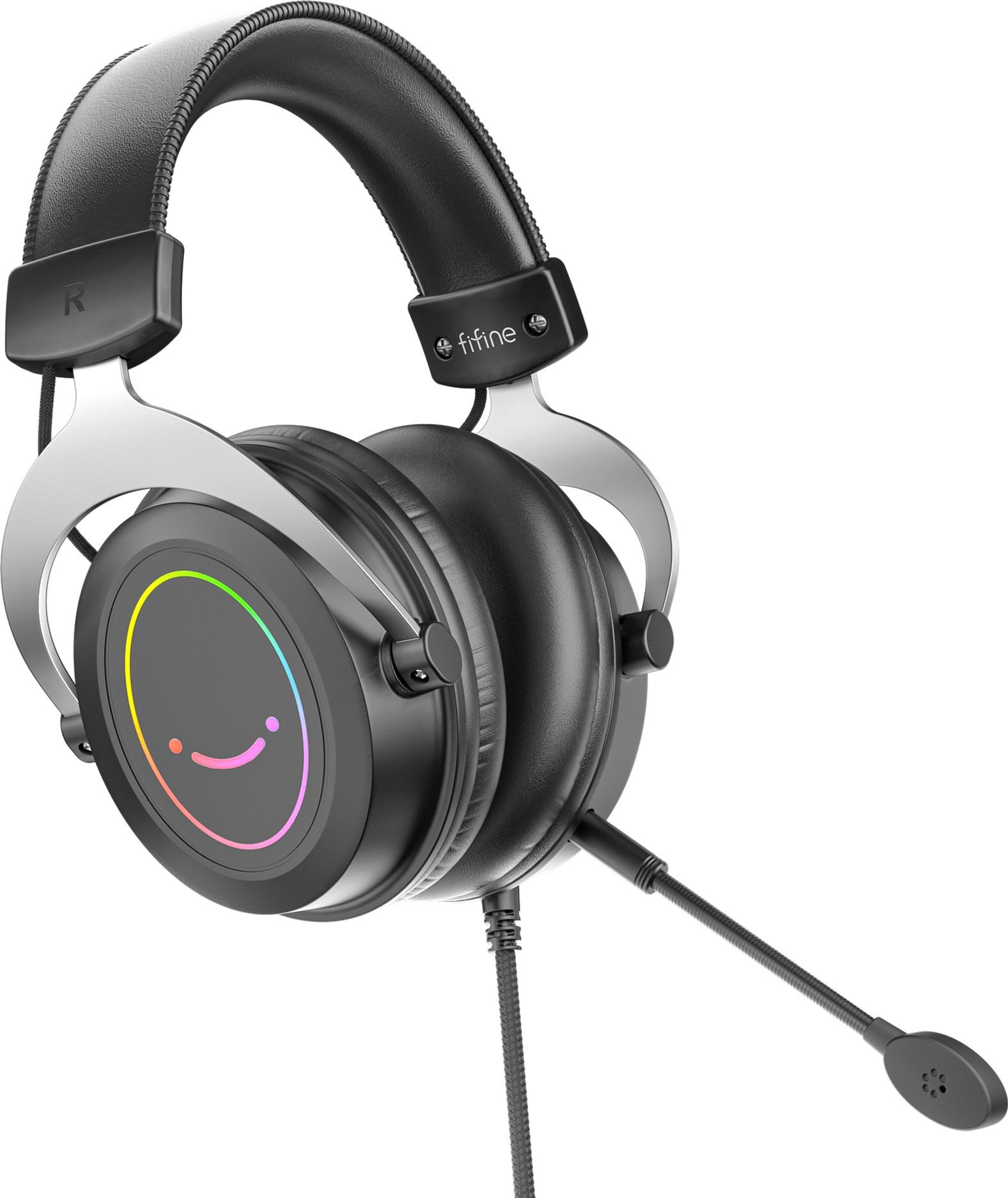 Гарнітура дротова FIFINE RGB H3 2 м USB-A mini-jack 3,5 мм Black (26074898) - фото 3 Гарнітура дротова FIFINE RGB H3 2 м USB-A mini-jack 3,5 мм Black (26074898) - фото 3