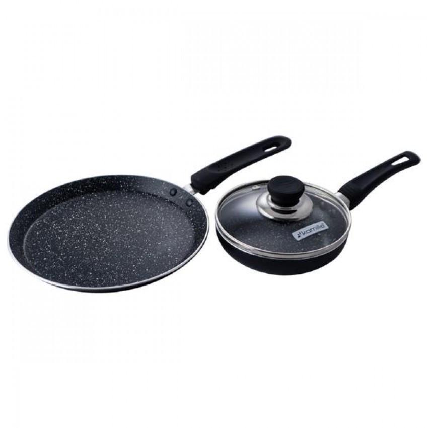 Набір посуду антипригарний Kamille мармур 2 шт. (0615MR) - фото 3 Набір посуду антипригарний Kamille мармур 2 шт. (0615MR) - фото 3