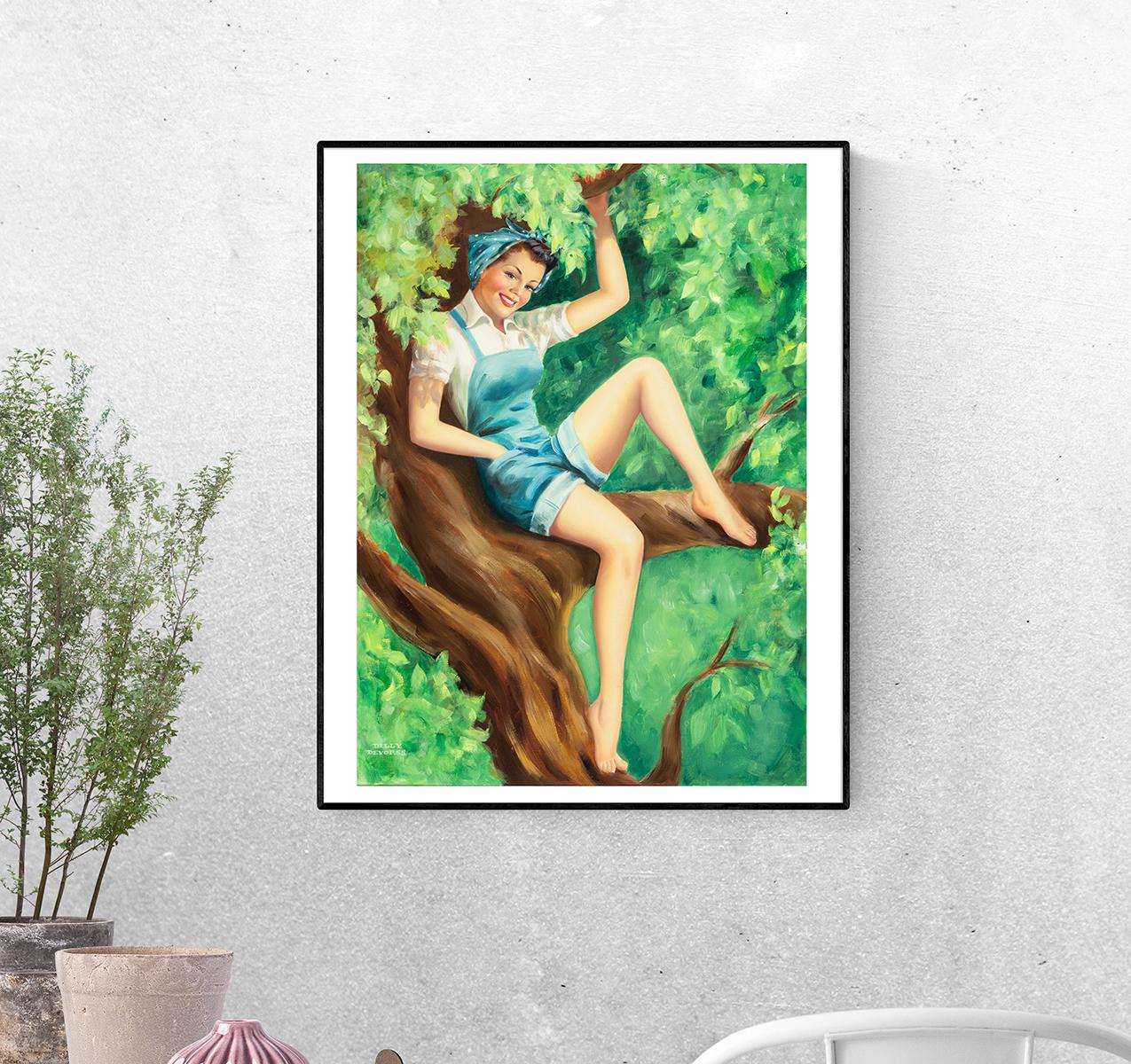 Постер Озорная улыбка формат А-0 (pin_up010007_Poster)