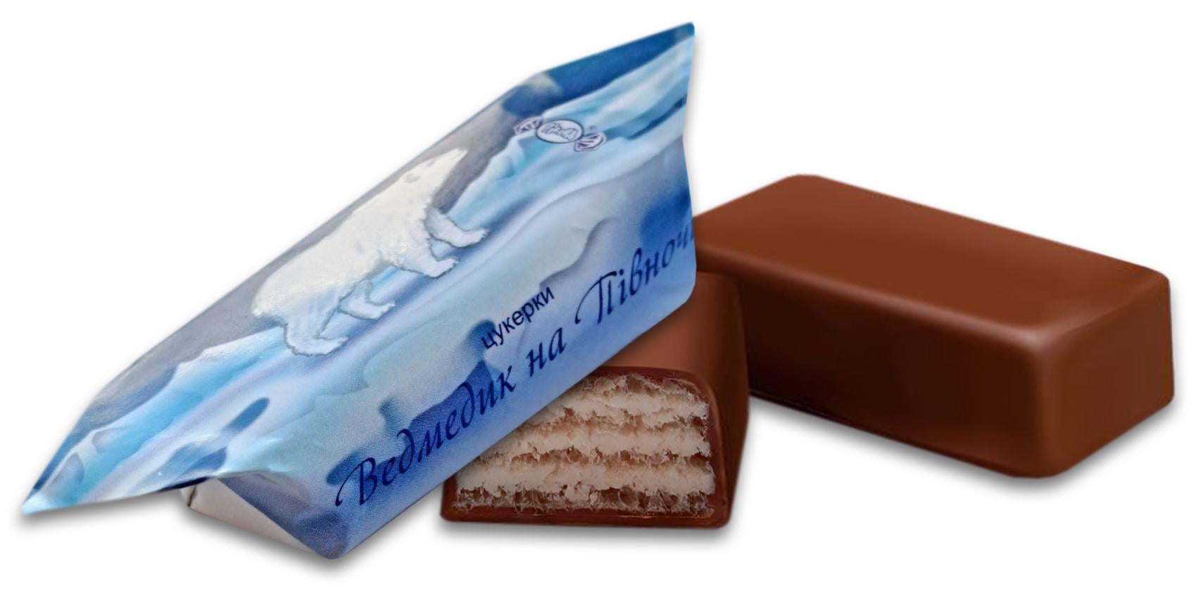 Цукерки вафельні Ріконд Ведмедик на півночі 2,5 кг (28645)