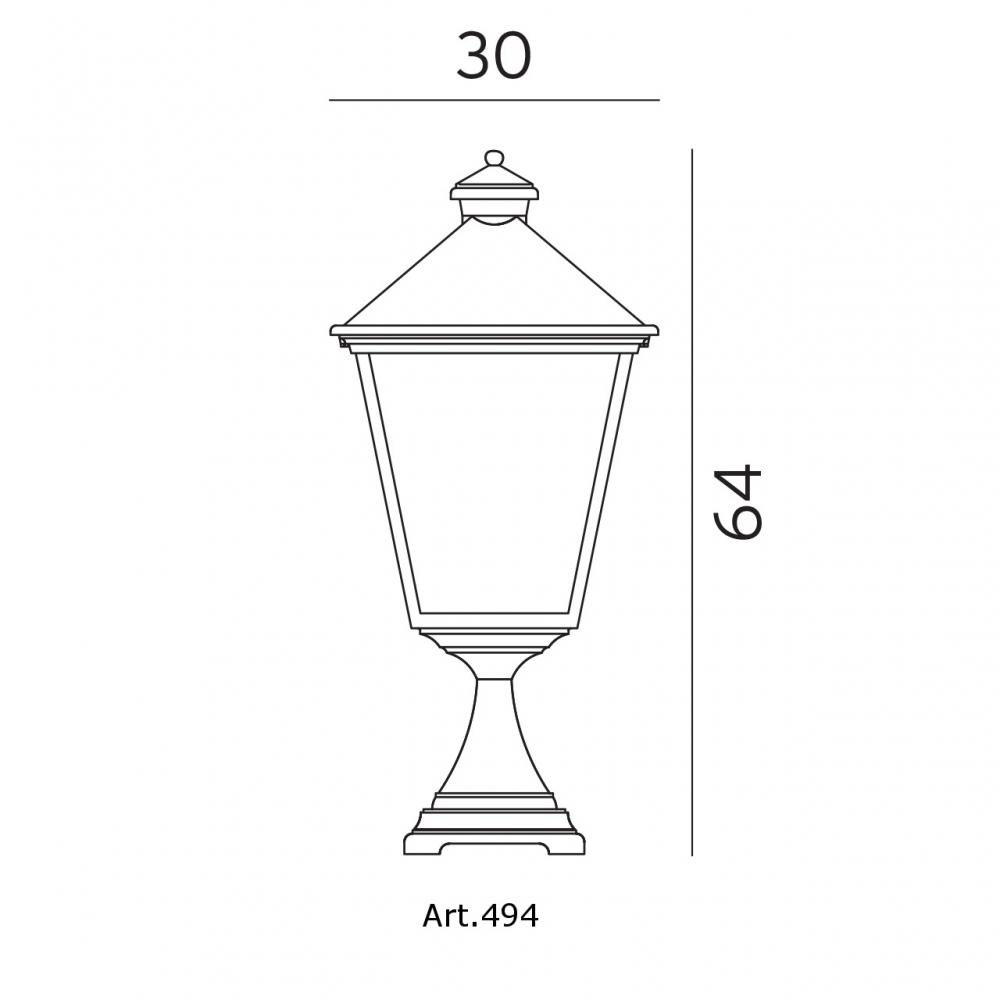 Уличный фонарь Norlys London 494B - фото 2 Уличный фонарь Norlys London 494B - фото 2