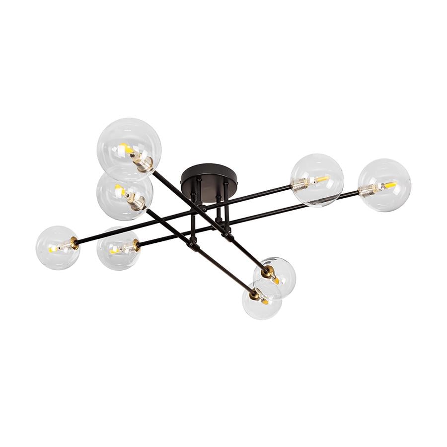 Люстра молекула потолочная Levistella 752X100F-8 BK/CL плафоны прозрачные Черный Люстра молекула потолочная Levistella 752X100F-8 BK/CL плафоны прозрачные Черный