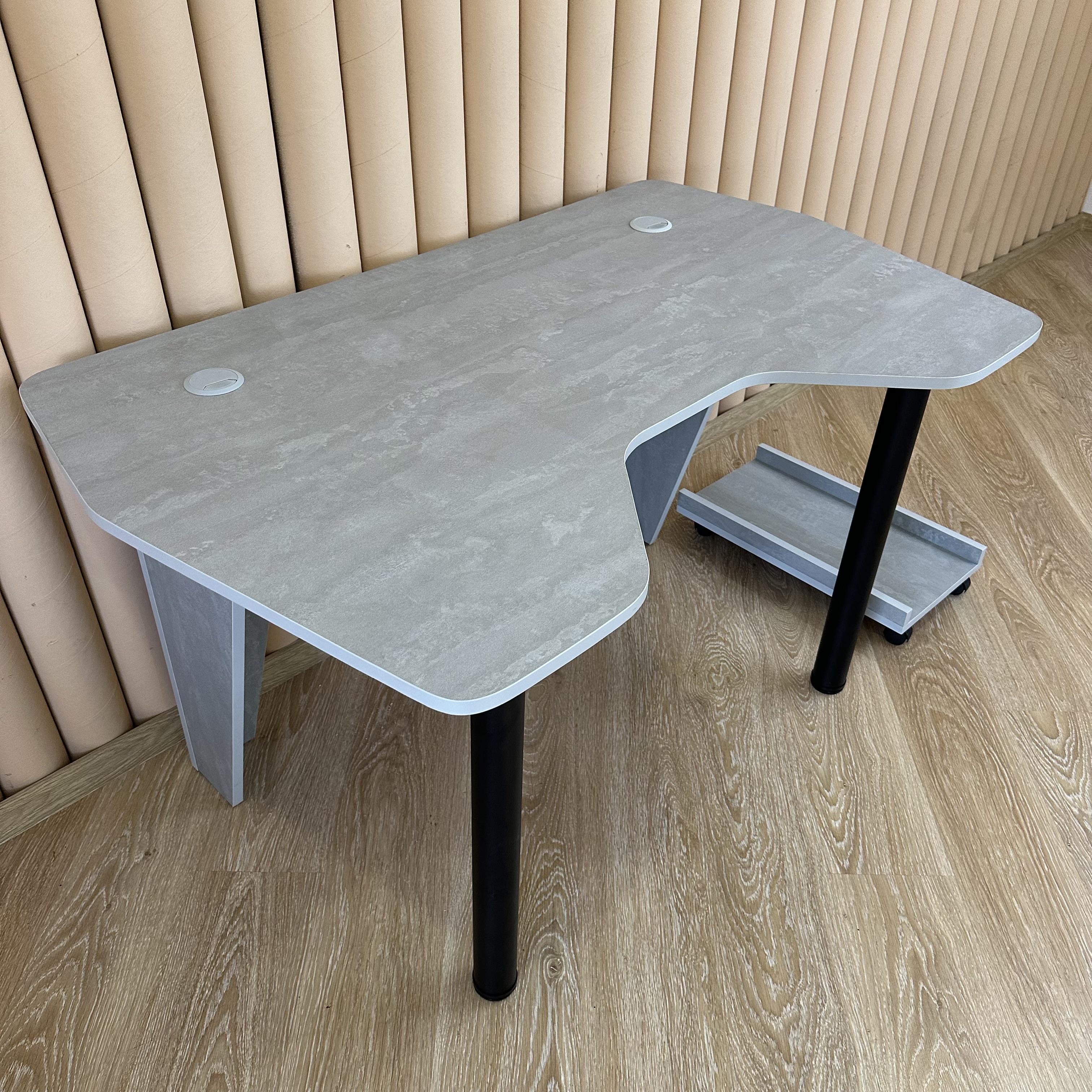 Стол компьютерный геймерский Drom Joystick Светло-серый - фото 3