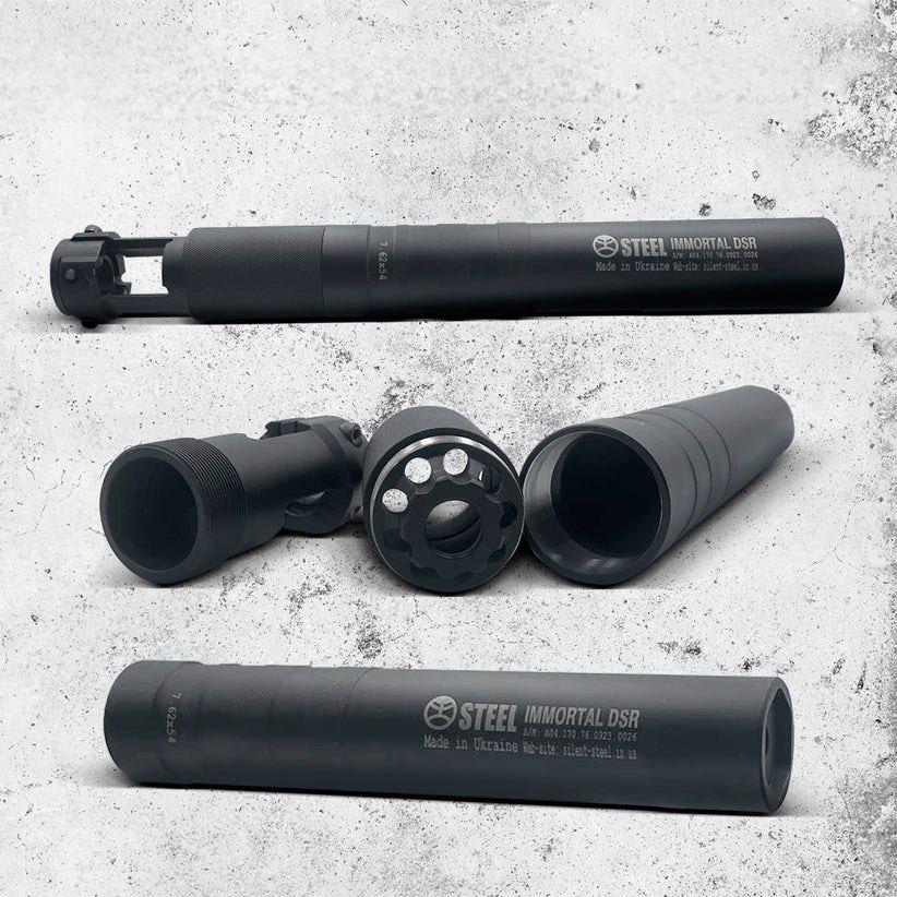 Глушитель Steel IMMORTAL DSR ДЛЯ СВД 7.62Х54 R (29051322) - фото 5 Глушитель Steel IMMORTAL DSR ДЛЯ СВД 7.62Х54 R (29051322) - фото 5