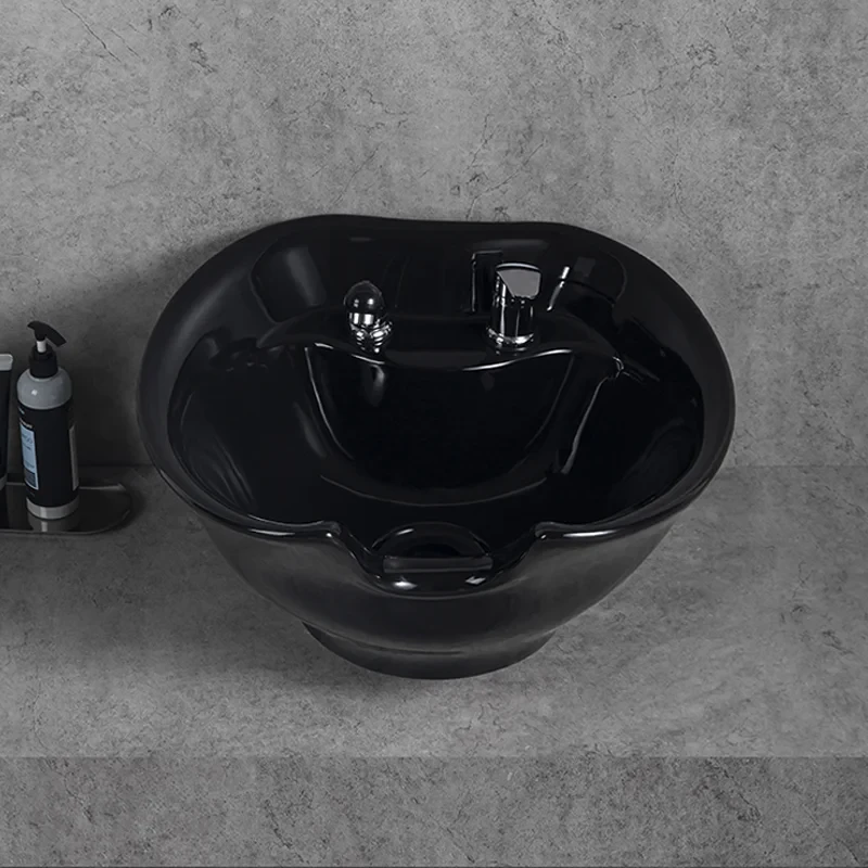 Раковина к парикмахерской мойке ДенІС professional Rumba 0331 керамическая Черный (1453071345) - фото 3 Раковина к парикмахерской мойке ДенІС professional Rumba 0331 керамическая Черный (1453071345) - фото 3