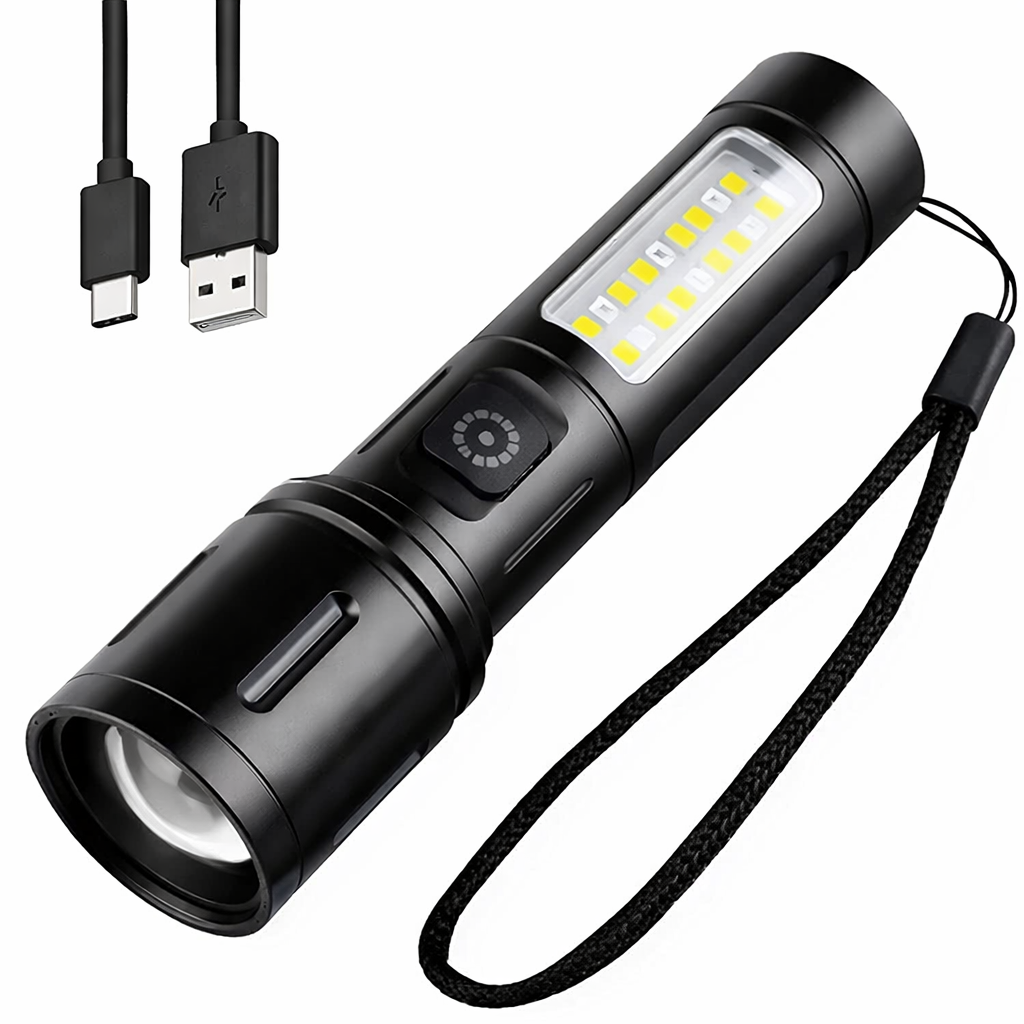 Фонарь аккумуляторный ручной BL-603-TG Type-C LED 13 диодов Черный (31578860) Фонарь аккумуляторный ручной BL-603-TG Type-C LED 13 диодов Черный (31578860)